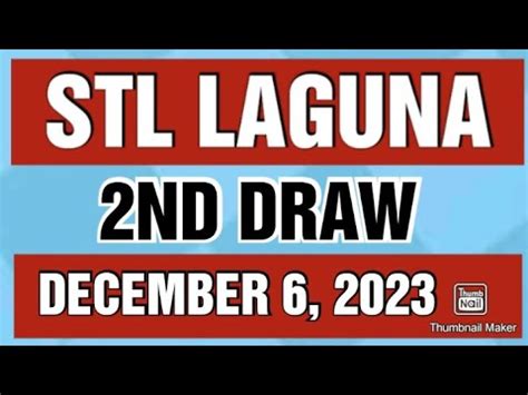 stl laguna 2nd draw result today